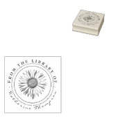 Tampons Encreurs Tournesol Rustique De La Bibliothèque De Nom Perso (Tamponné)