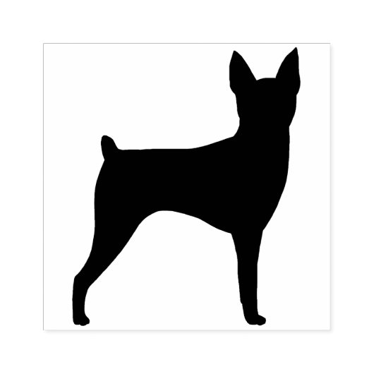 Tampons Encreurs Toy Fox Terrier Chien race Silhouette (Impression)