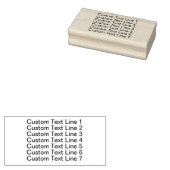 Tampons Encreurs Traditional Custom Business 7 Lines of Serif Text (Tamponné)