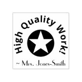 Tampons Encreurs "Travail de haute qualité !" Timbre en caoutchouc  (Impression)