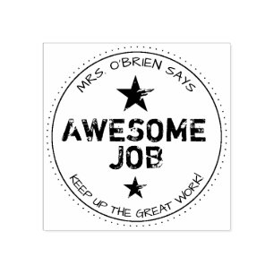 Tampons Encreurs Travail génial   Enseignants personnalisés