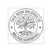 Tampons Encreurs Tree Bookplate Round (Impression)