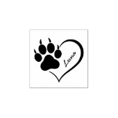 Tampons Encreurs Trendy Personalized Dog Pet Paw Heart Print        (Impression)
