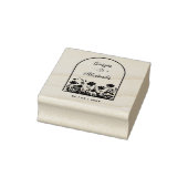 Tampons Encreurs Trendy Rustic Chic Wildflowers Window Arch Wedding (Tampon)