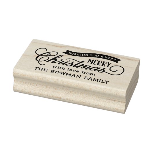 Tampons Encreurs Très Joyeux Noël Script Holiday (Tampon)