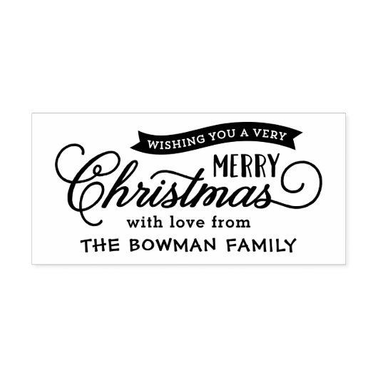 Tampons Encreurs Très Joyeux Noël Script Holiday (Impression)