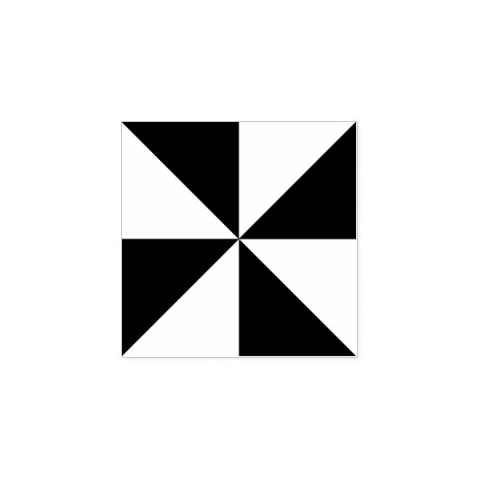 Tampons Encreurs Triangles géométriques modernes Carré Art Design (Impression)