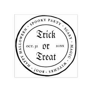 Tampons Encreurs Trick or Treat Halloween Vintage Cercle