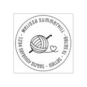 Tampons Encreurs Tricot Crochet Yarn Adresse ronde 2 (Impression)