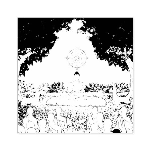 Tampons Encreurs Triple Gems : Bouddha, Dharma, Timbre en caoutchou (Impression)