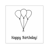 Tampons Encreurs Trois ballons, Bons d'anniversaire heureux (Impression)