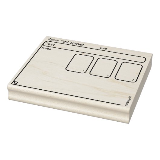 Tampons Encreurs Trois cartes Tarot répartis dans Oracle Journal Do (Tampon)