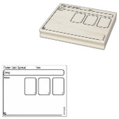 Tampons Encreurs Trois cartes Tarot répartis dans Oracle Journal Do (Tamponné)