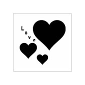 Tampons Encreurs Trois cœurs et l'amour Douce Saint-Valentin (Impression)