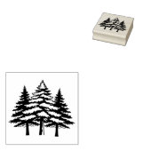 Tampons Encreurs Trois pins en Silhouette (Tamponné)