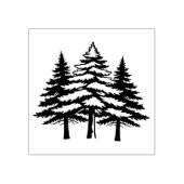 Tampons Encreurs Trois pins en Silhouette (Impression)