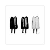 Tampons Encreurs Trois Popsicles Twin Pop Popsicle Ice Lolly Timbre (Impression)