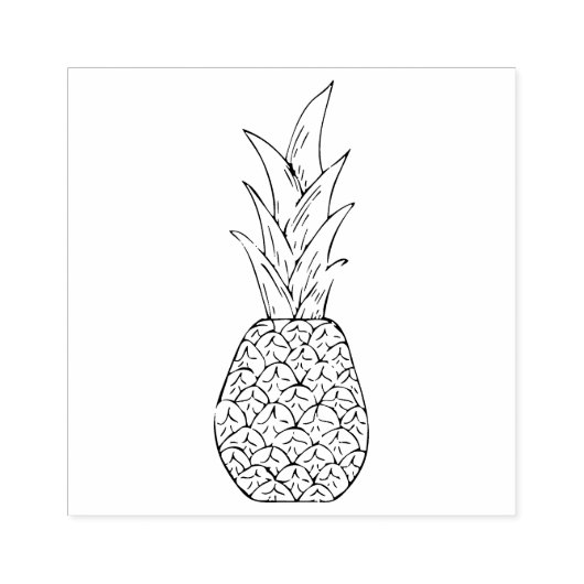 Tampons Encreurs Tropical Delight Simple Outline Pineappy Art (Impression)