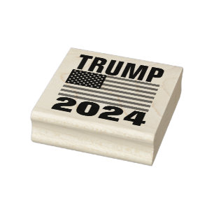 TAMPONS ENCREURS TRUMP 2024 PATRIOTIQUE EN CAOUTCHOUC