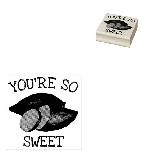 Tampons Encreurs Tu es tellement sucré Pommes de terre Yam Foodie (Tamponné)