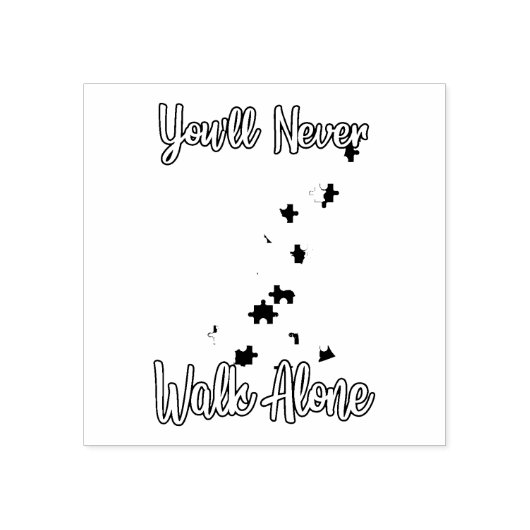 Tampons Encreurs Tu ne marcheras jamais seul père fille autisme (Impression)