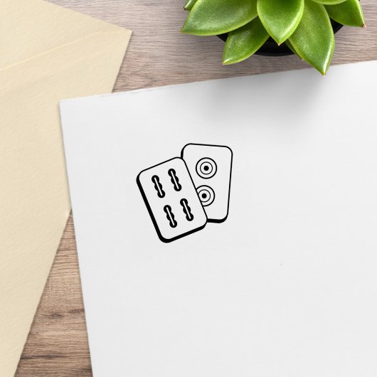 Tampons Encreurs Tuiles de jeu Mah-Jongg 1x1