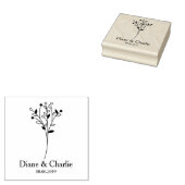 Tampons Encreurs Twigs Wedding Monogram (Tamponné)