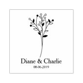 Tampons Encreurs Twigs Wedding Monogram (Impression)