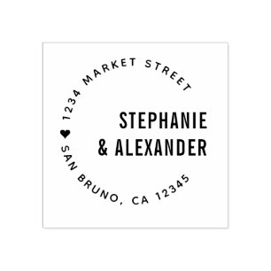 Tampons Encreurs Typographie audacieuse & Coeur Nouvelles mauvaises