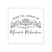 Tampons Encreurs Typographie Branchée Botanique De La Bibliothèque (Impression)