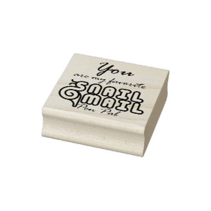 Tampons Encreurs Typographie drôle de correspondant de snail mail