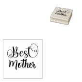 Tampons Encreurs Typographie du meilleur script cursive mère (Tamponné)