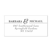 Tampons Encreurs Typographie élégante Simple Chic Mariage Adresse (Impression)