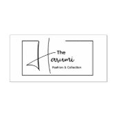 Tampons Encreurs Typographie Entreprise Initiale Minimale Logo Mode (Impression)