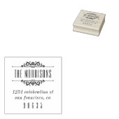 Tampons Encreurs Typographie Flourissante Classique Déco Adresse de (Tamponné)