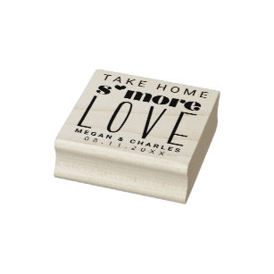 Tampons Encreurs Typographie minimaliste S'more Love Mariage