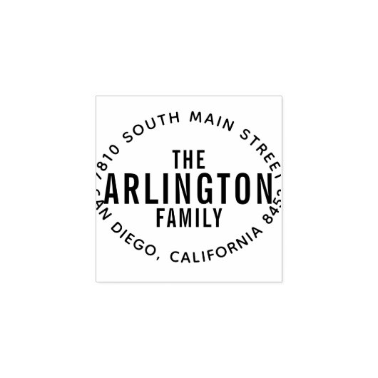 Tampons Encreurs Typographie moderne en gras Adresse de retour pers (Impression)