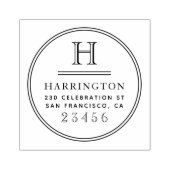 Tampons Encreurs Typographie Monogramme classique Adresse de retour (Impression)