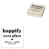 Tampons Encreurs Typographie rétro Gras Heureux Jamais Après Mariag (Tamponné)