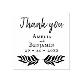 Tampons Encreurs Typographie rustique Merci de mariage personnalisé (Impression)