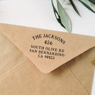 Tampons Encreurs Typographie rustique Style Vintage Adresse de reto