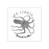 Tampons Encreurs Un autre timbre octopus ex libris (Impression)