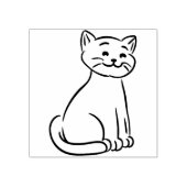 Tampons Encreurs Un chat chéri Timbre d'Art du Bois (Impression)