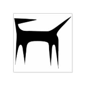 Tampons Encreurs Un chien abstrait Timbre d'Art Bois (Impression)