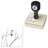 Tampons Encreurs Un colibri sur un bâton (Tamponné)