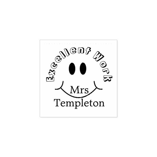 Tampons Encreurs Un enseignant personnalisé récompensé sourire (Impression)