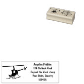 Tampons Encreurs Un joli hélicoptère de dessin animé jaune (Tamponné)