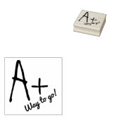 Tampons Encreurs Un plus commentaire Enseignants Timbre en caoutcho (Tamponné)