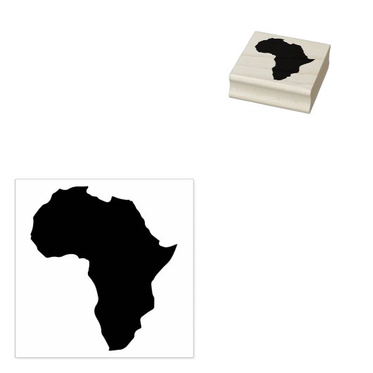 Tampons Encreurs Un timbre en caoutchouc d'Afrique (Tamponné)