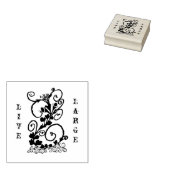 Tampons Encreurs Une silhouette de vigne noire (Tamponné)